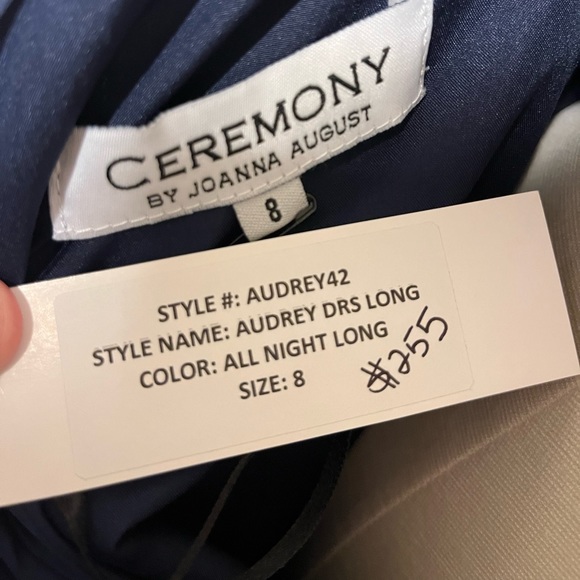 NWT Joanna August Formal Tulle Dress in Navy Size 8 - Picture 6 of 6